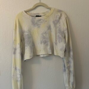 Tie-Dye Cropped Sweatshirt